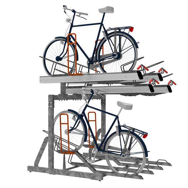 Fahrradparksysteme | Fahrradständer mit Befestigungspfosten | FalcoLevel Premium+ mit verschiedenen Anbindevorrichtungen | image #3 |  