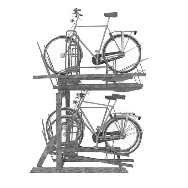 Fahrradparksysteme | Fahrradständer mit Befestigungspfosten | FalcoLevel Eco mit verschiedenen Anbindevorrichtungen | image #3 |  