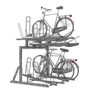 Fahrradparksysteme | Fahrradständer mit Befestigungspfosten | FalcoLevel Eco mit verschiedenen Anbindevorrichtungen | image #1